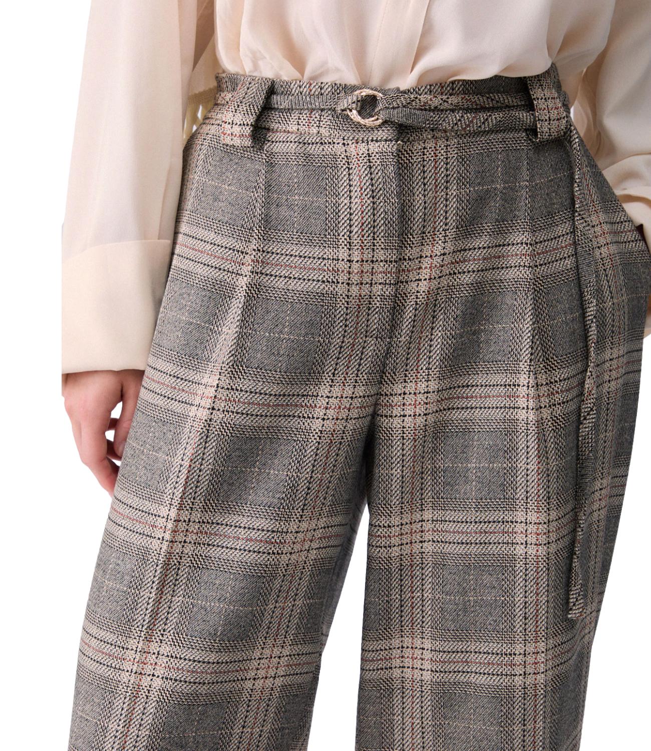 Liu Jo Pantalone Sandy Big Check Donna