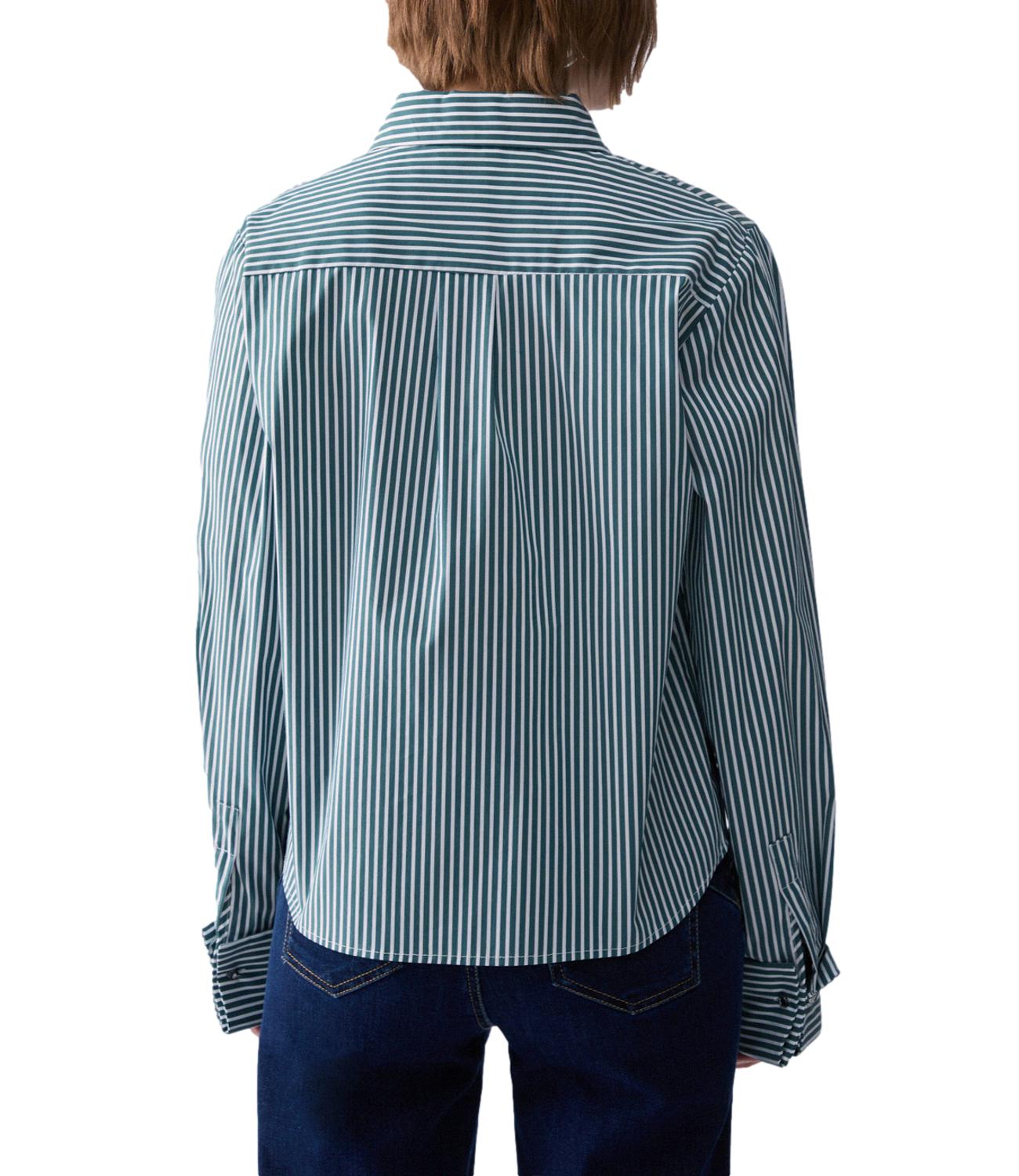 Liu Jo Camicia Dark Green/White Donna