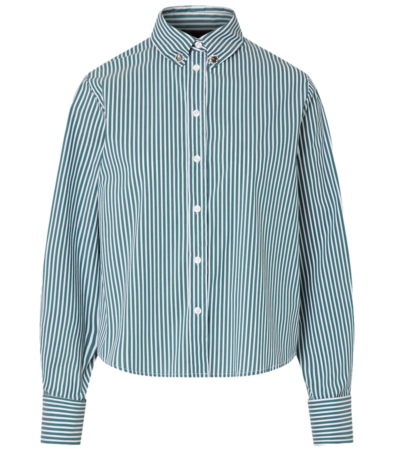 Liu Jo Camicia Dark Green/White Donna