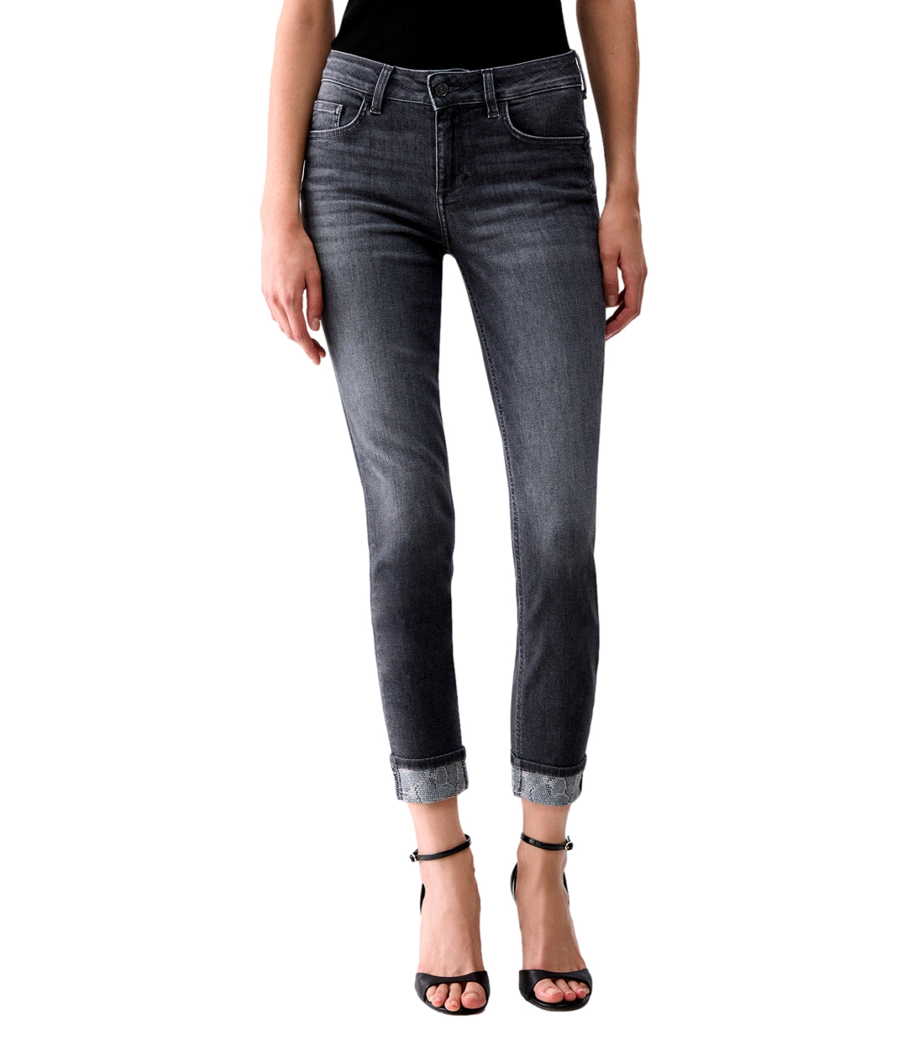 LIU JO jeans B.UP MONROE grigio donna