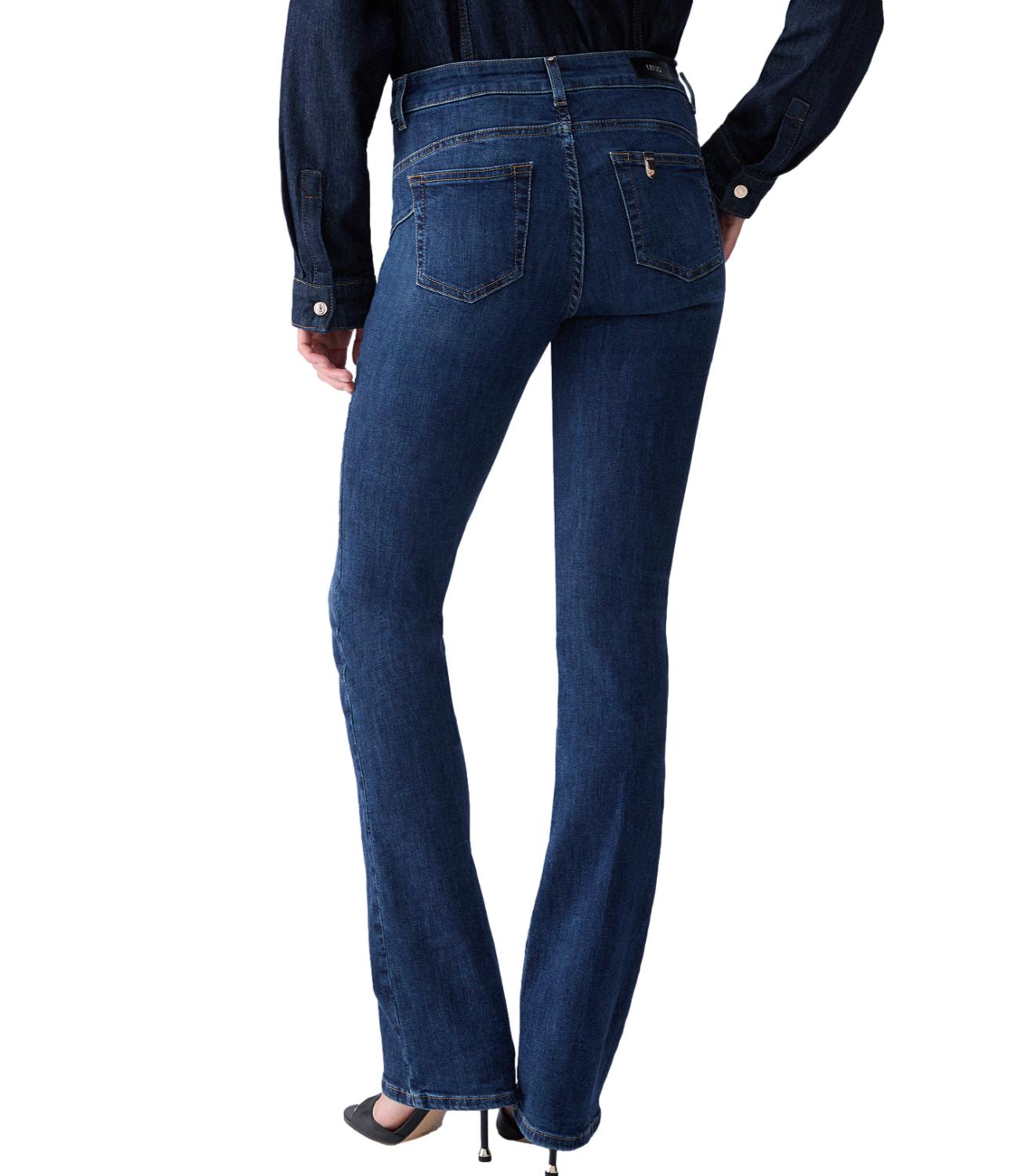 Liu Jo Pantalone Bootcut Denim Blue Jolie Wash Donna