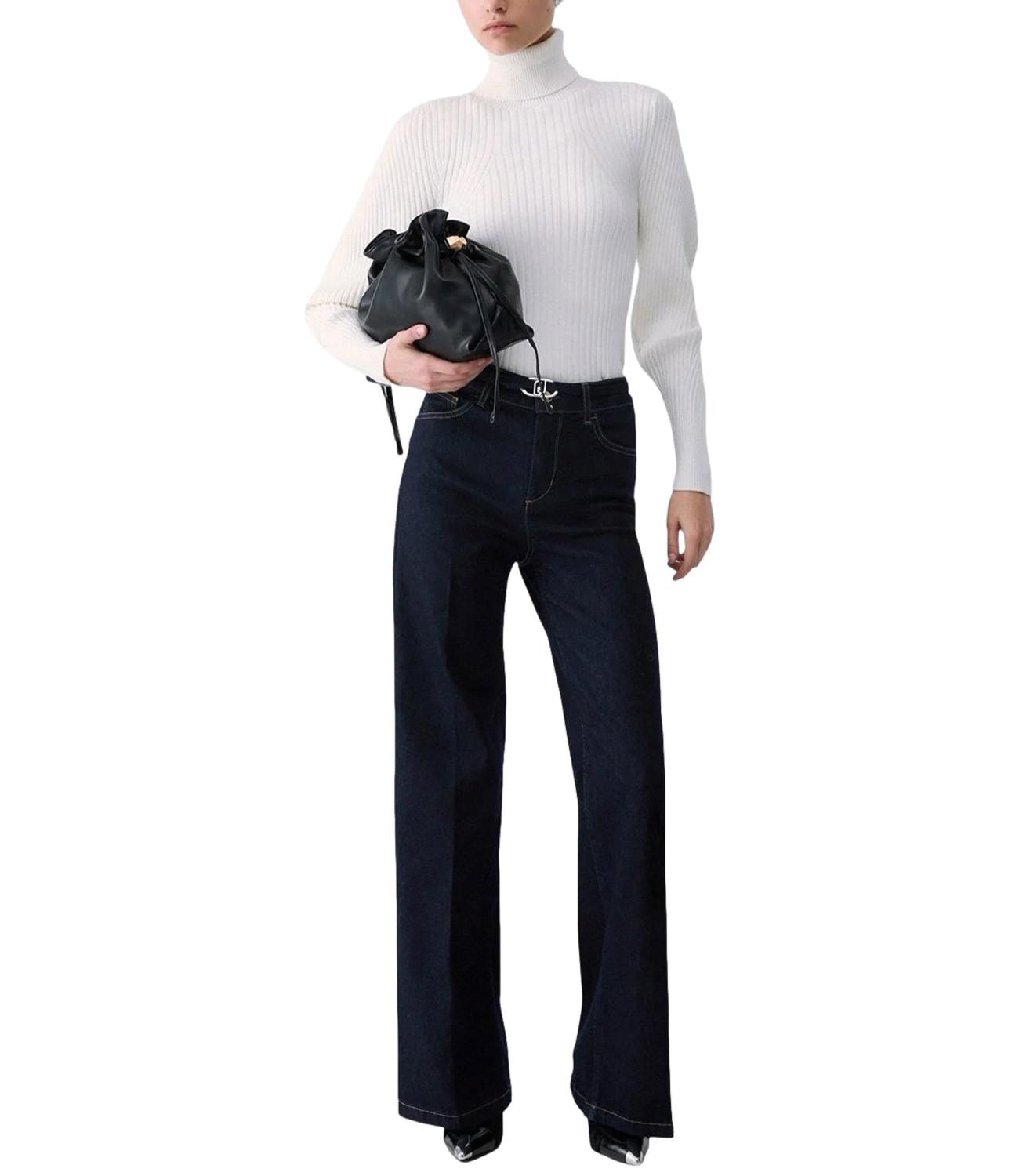 Liu Jo Pantalone Flare Denim Normal Wash Donna