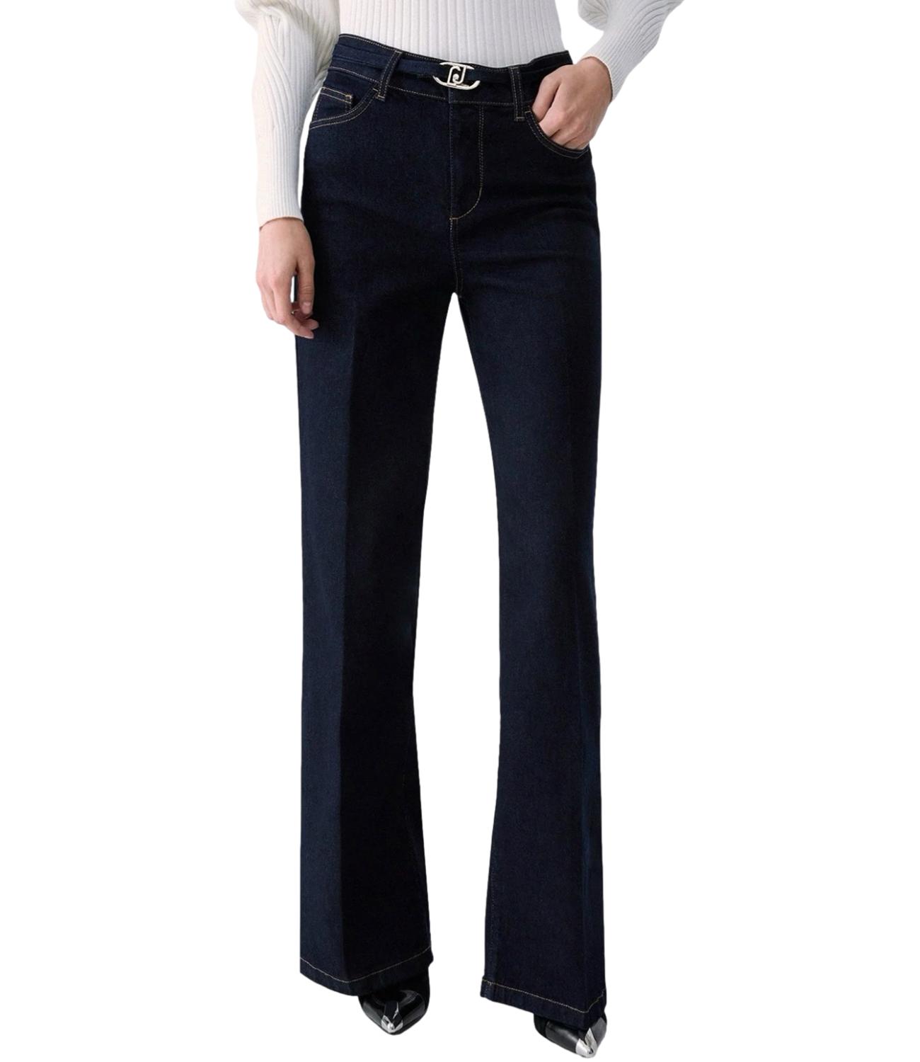 Liu Jo Pantalone Flare Denim Normal Wash Donna