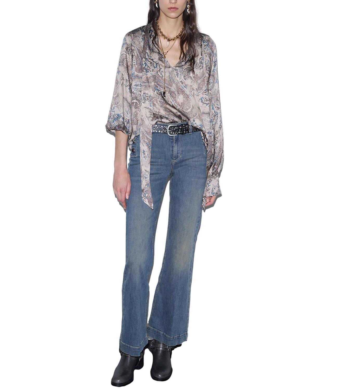 Liu Jo Pantalone Flare Denim Blue Dirty Jolie