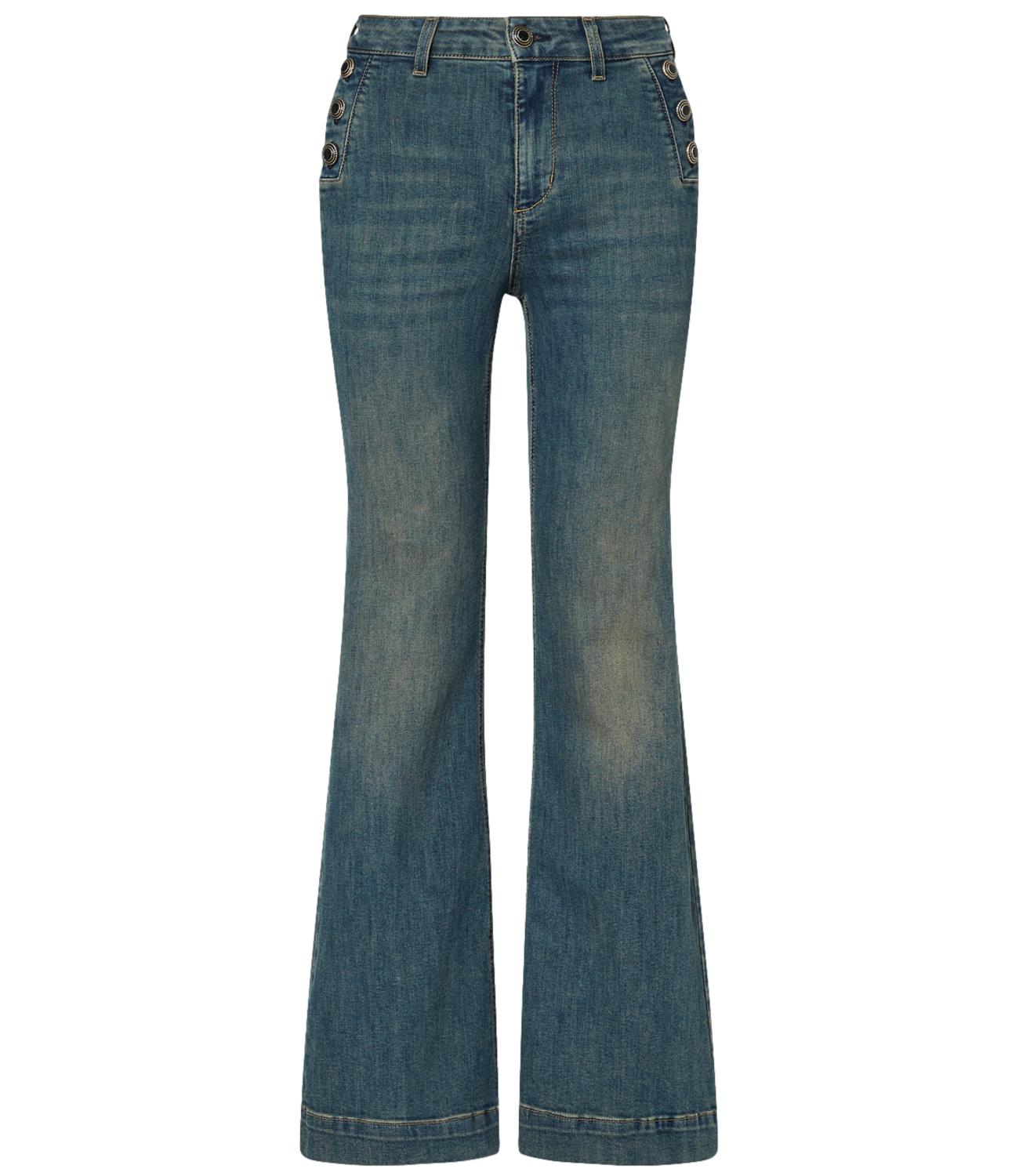 Liu Jo Pantalone Flare Denim Blue Dirty Jolie