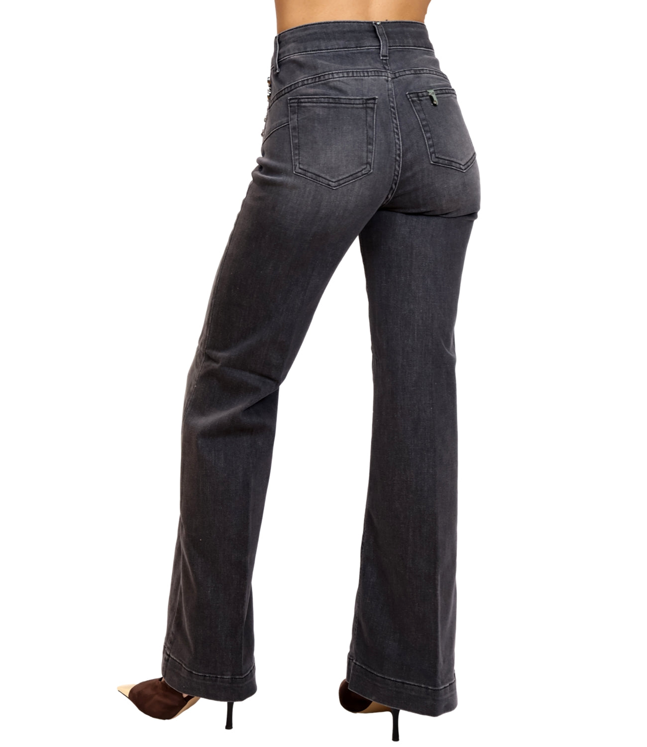 Liu Jo Jeans B.UP FLARE BUTTON H.W. Grey Donna