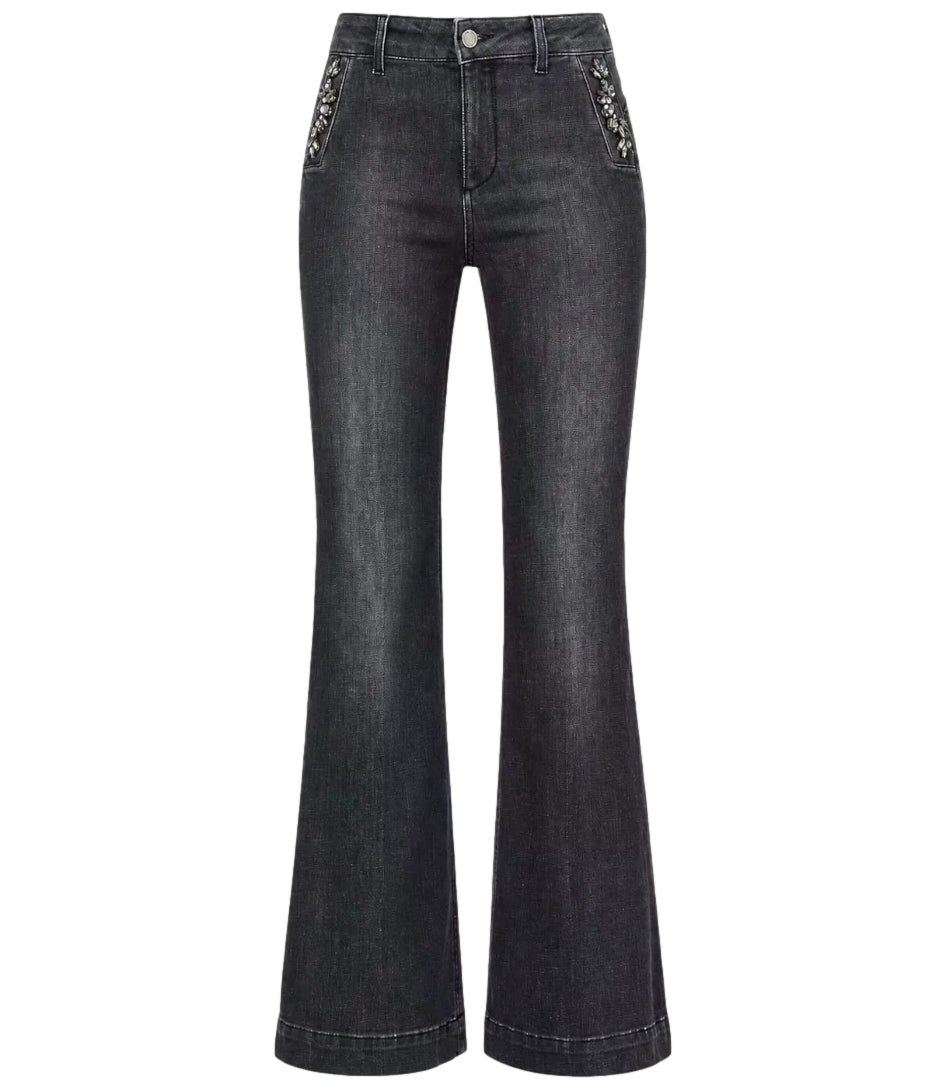 Liu Jo Jeans B.UP FLARE BUTTON H.W. Grey Donna