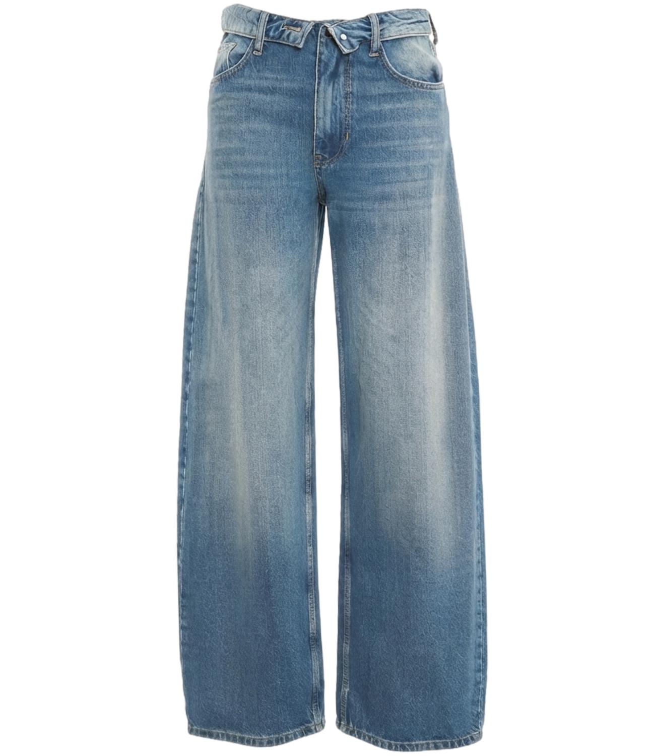 Liu Jo Pant. Cinta Rovesciata Zip Dea Den.Blue Vint.Zip W Donna