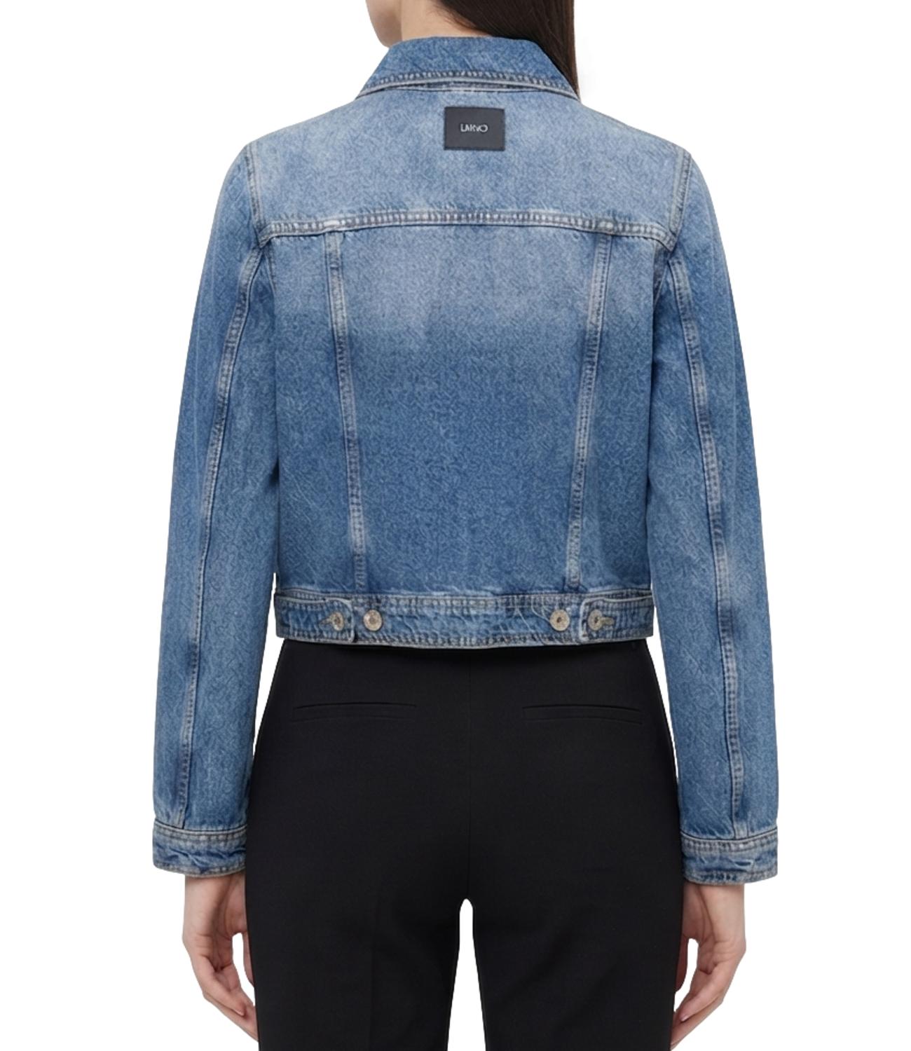Liu Jo Giubbino Zip Den.Blue Vint.Zip Wa Donna