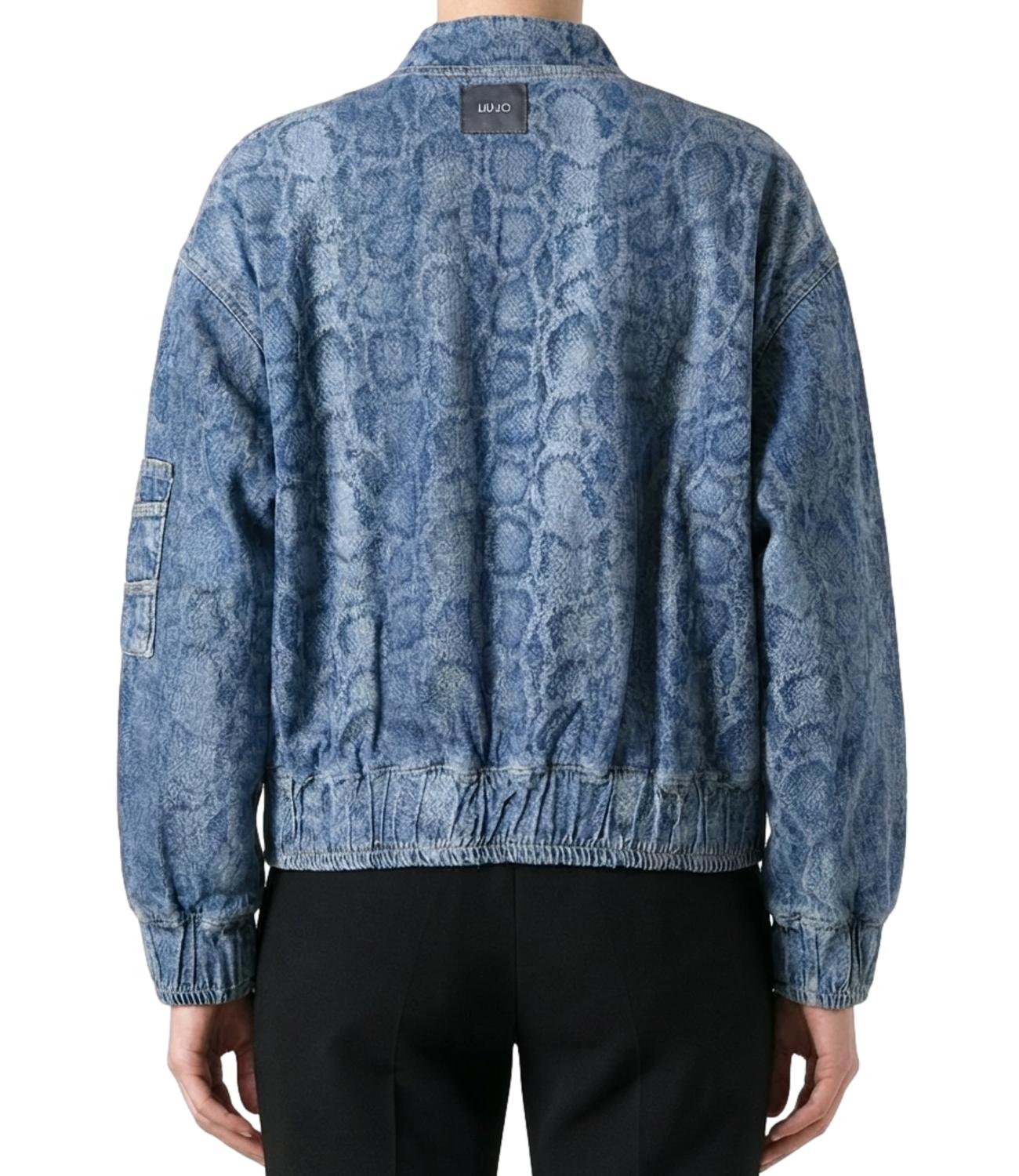 Liu Jo Bomber Filled Over Den.Blue Summ.Animal Donna