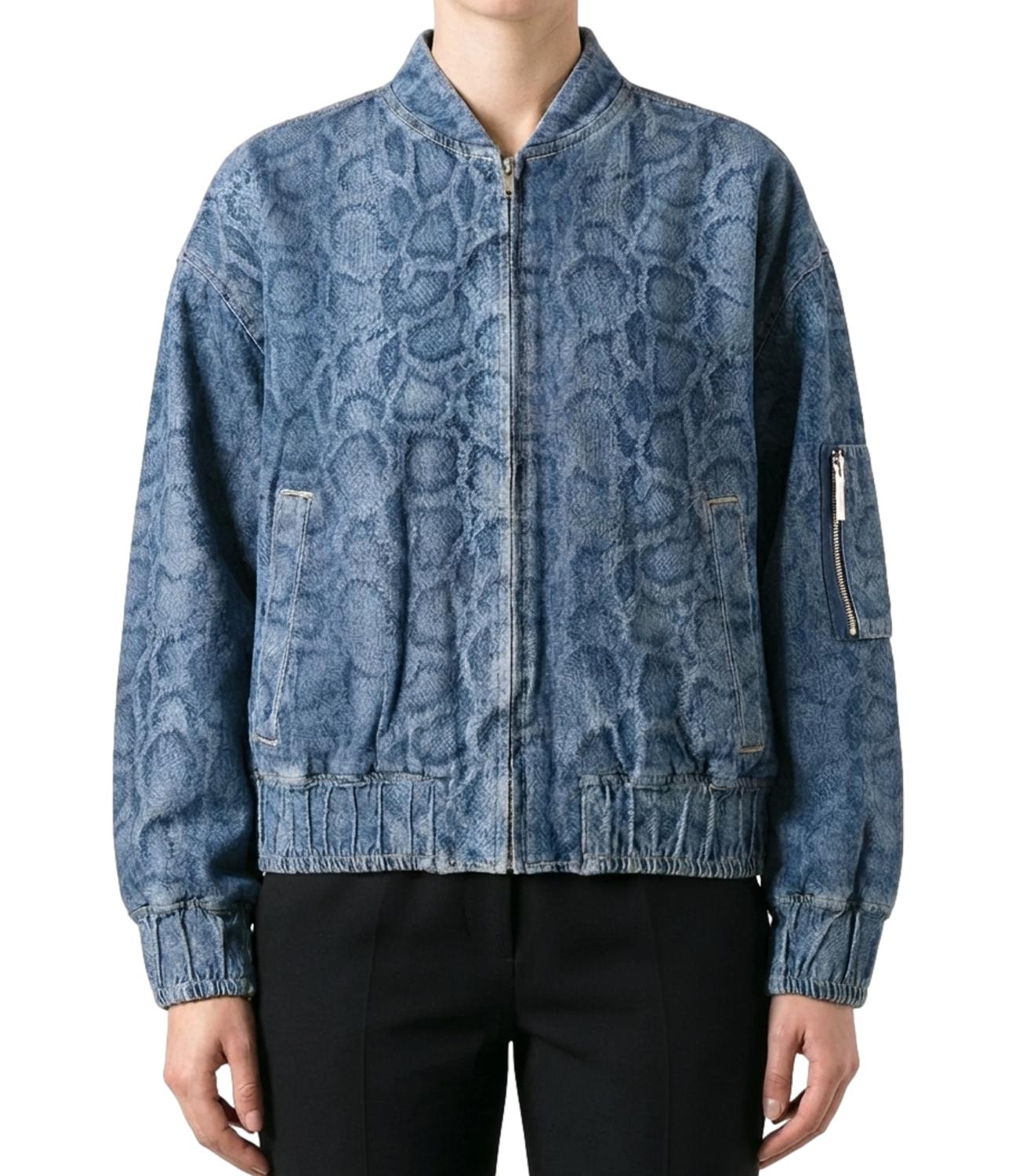 Liu Jo Bomber Filled Over Den.Blue Summ.Animal Donna