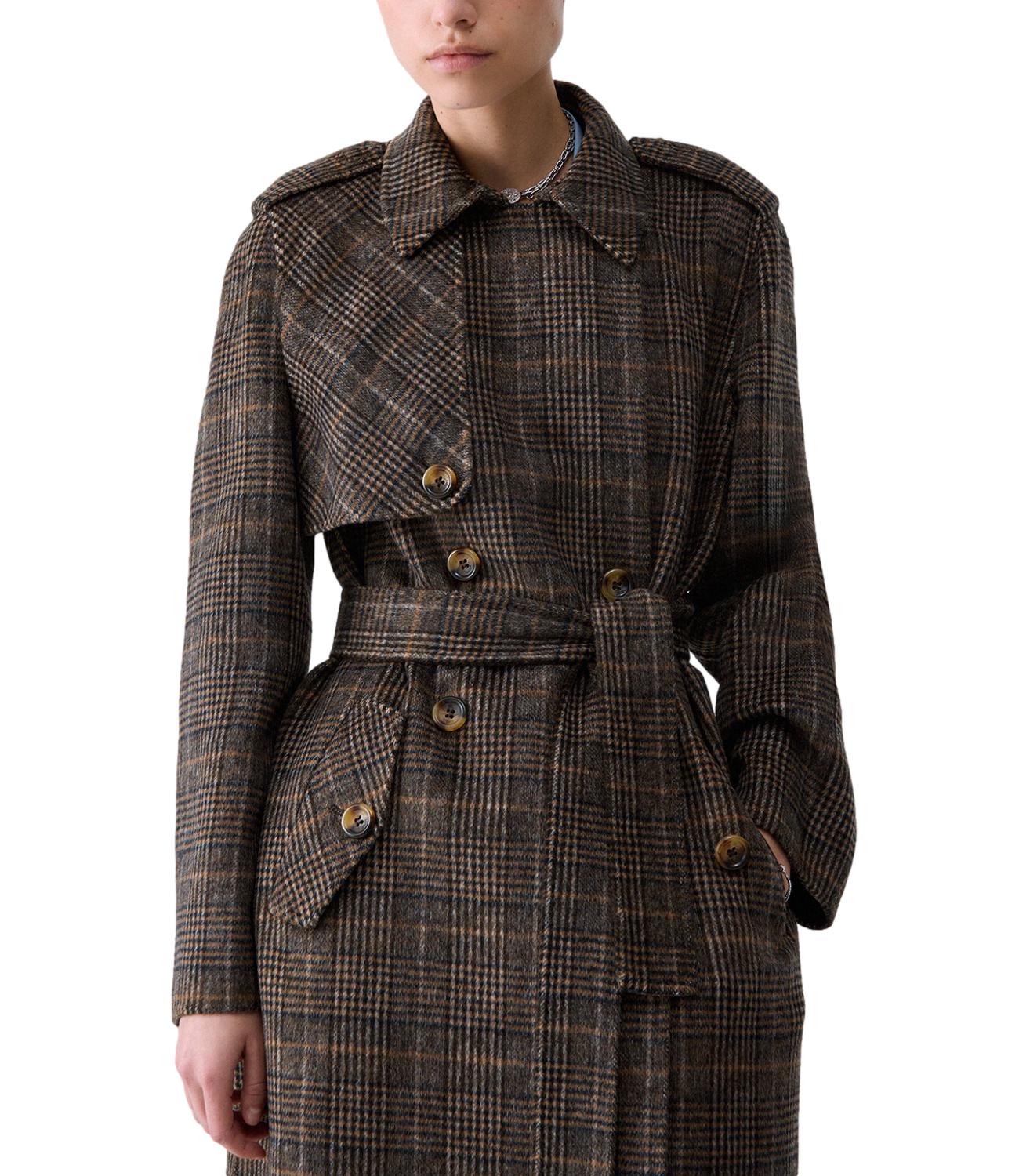 Liu Jo Cappotto Camel Check Donna