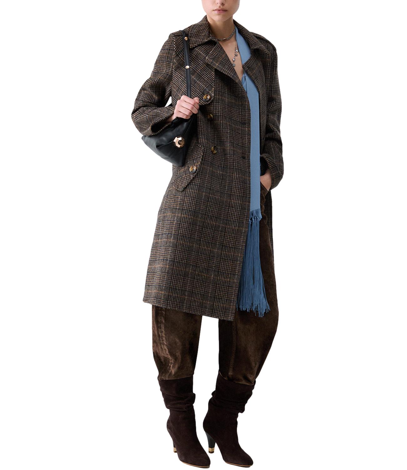 Liu Jo Cappotto Camel Check Donna