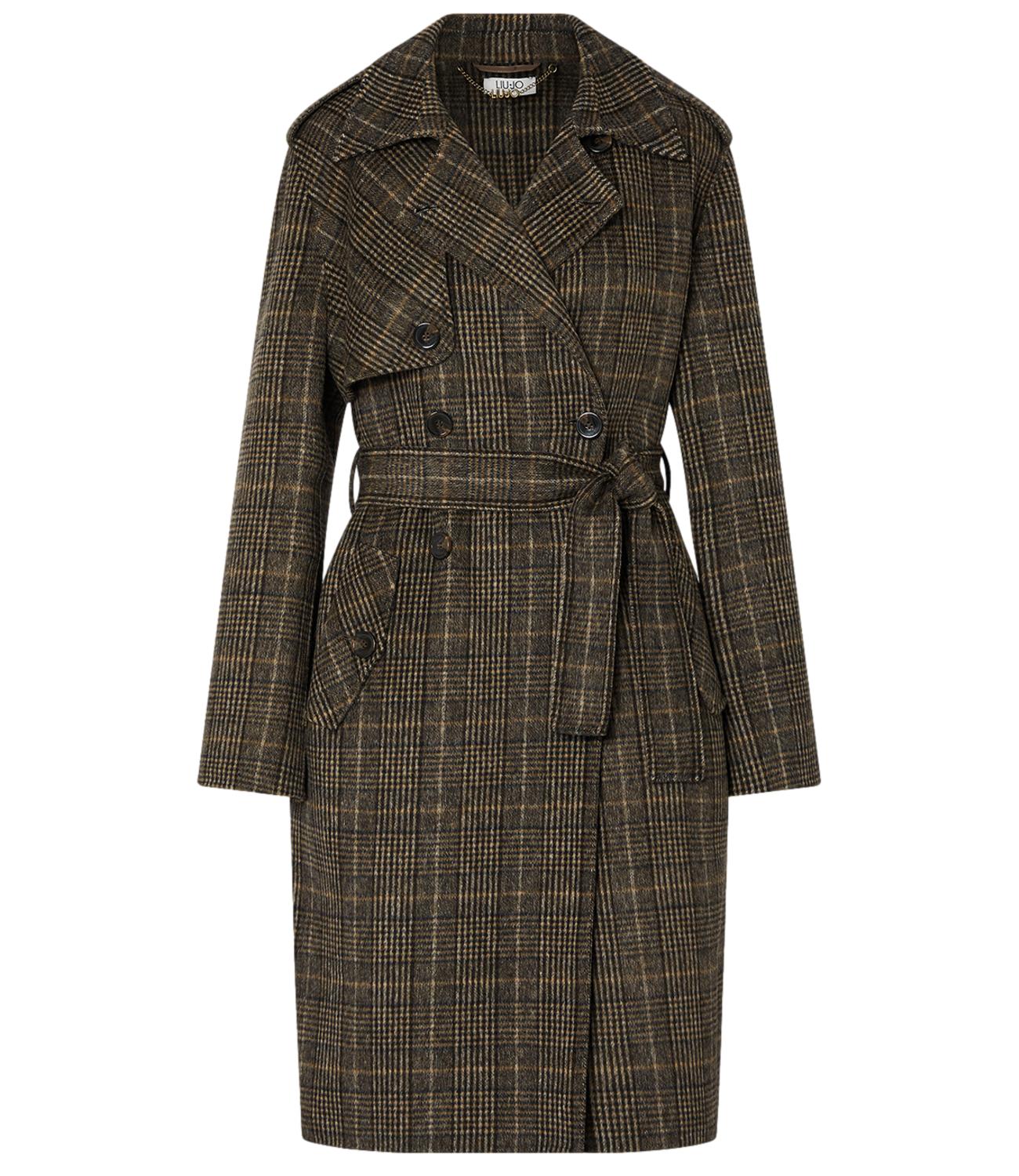 Liu Jo Cappotto Camel Check Donna