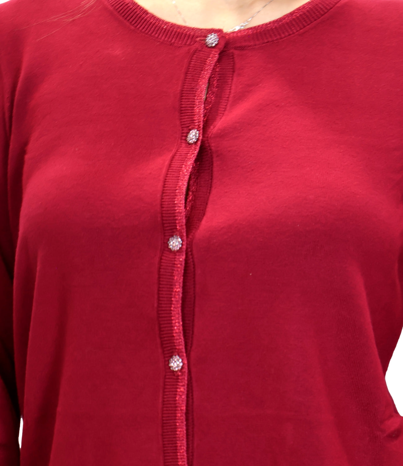 Liu Jo Cardigan Lurex Scarlet Donna