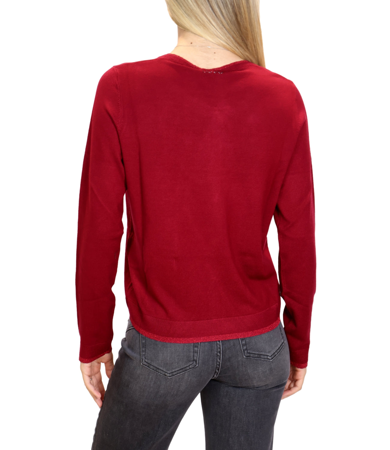 Liu Jo Cardigan Lurex Scarlet Donna