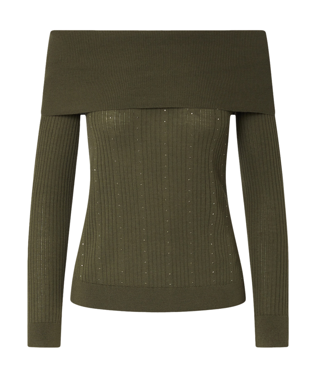 Liu Jo Maglia Schiffer Verde Alpino Donna