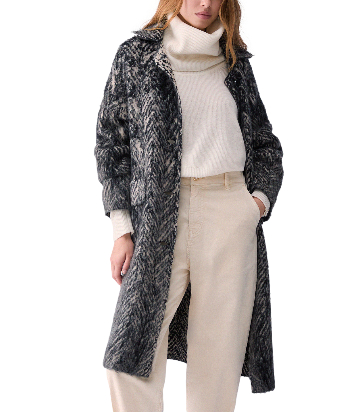 Cappotto Jacq Nat Fishbone