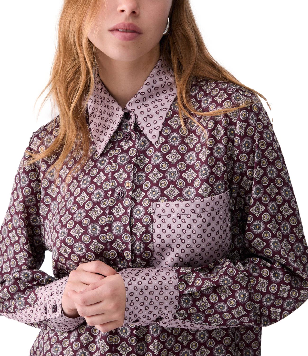 Liu Jo Camicia Viola/Geometrico Donna