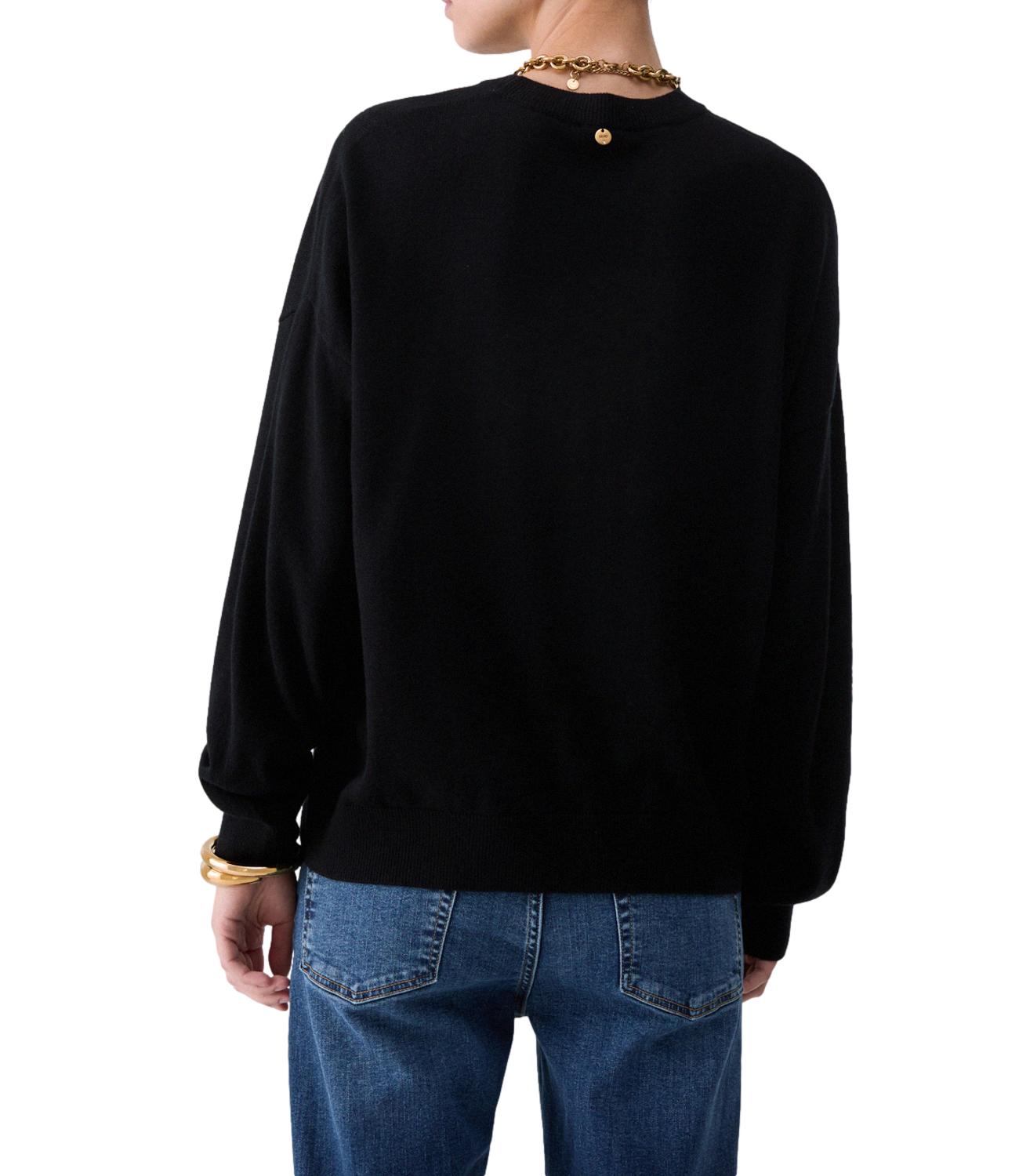 Maglia Chiusa M/L Intarsio Ballantyne Black/Bei