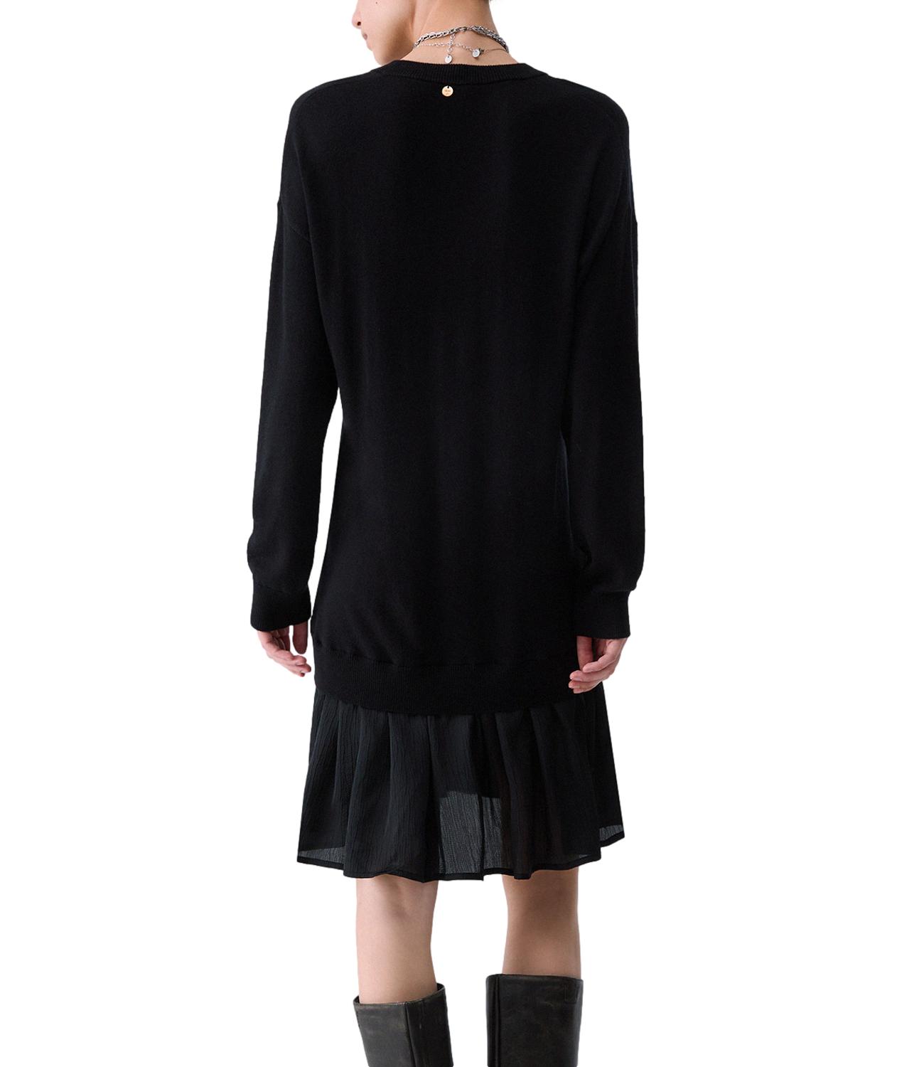 Abito Corto Maglia C/ Intarsio Ballantyne Black/Be