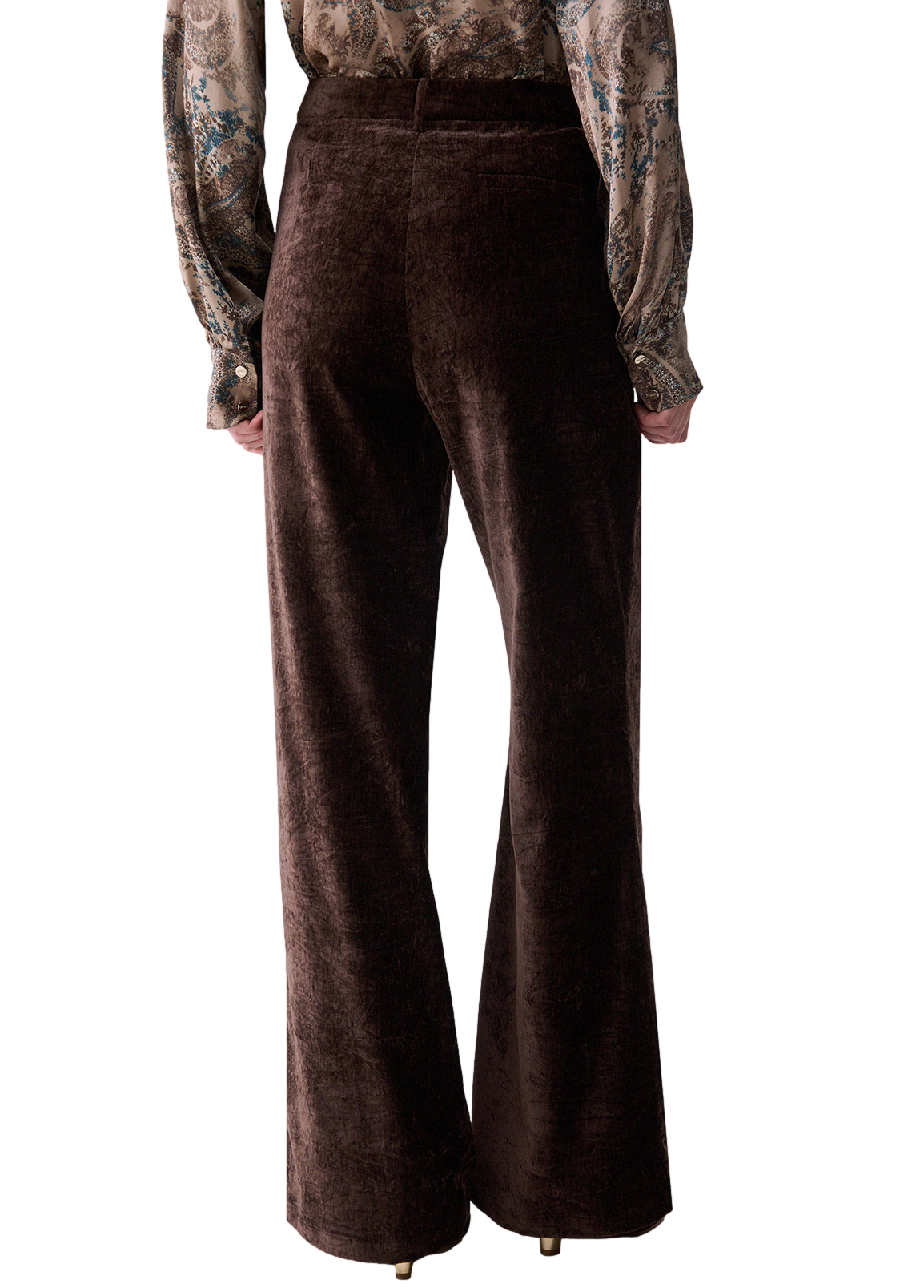 Liu Jo Pantalone Straight Velluto Mole Donna