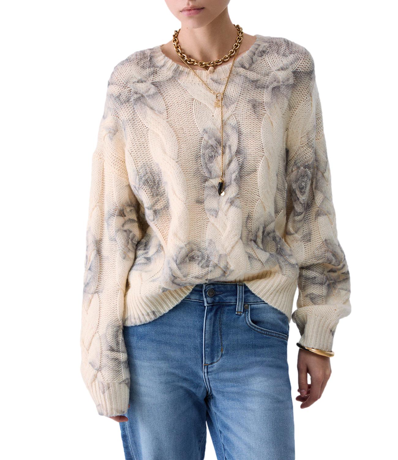 Liu Jo Maglia Gray Rose Print Donna