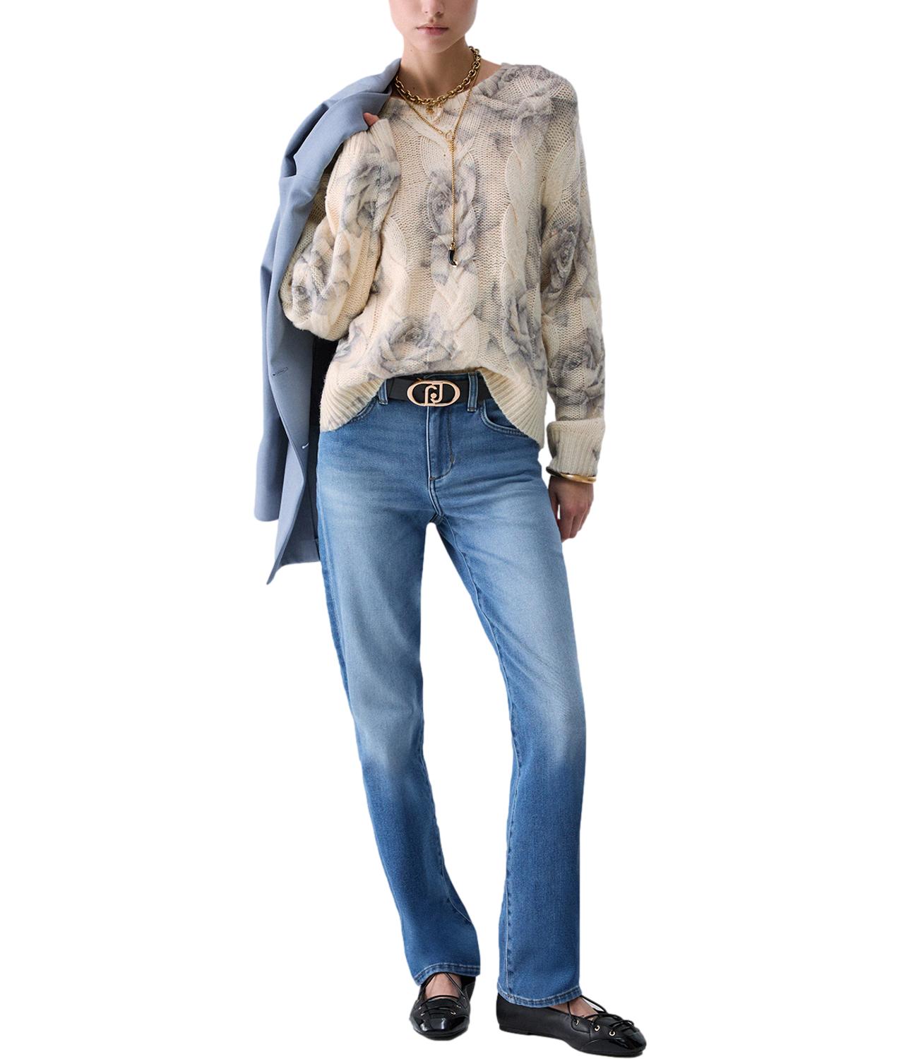 Liu Jo Maglia Gray Rose Print Donna