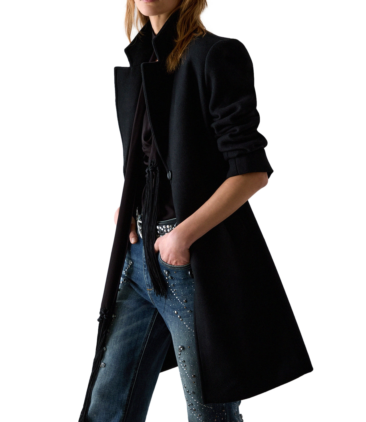 LIU JO cappotto nero donna