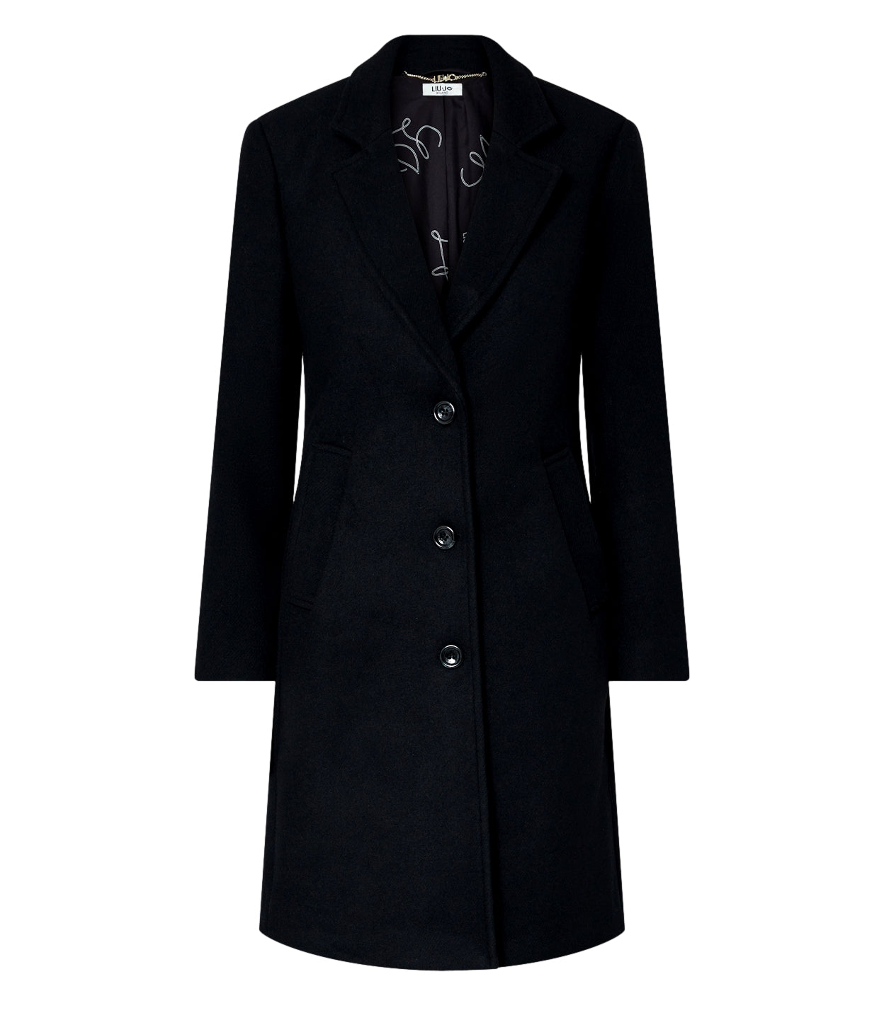 LIU JO cappotto nero donna