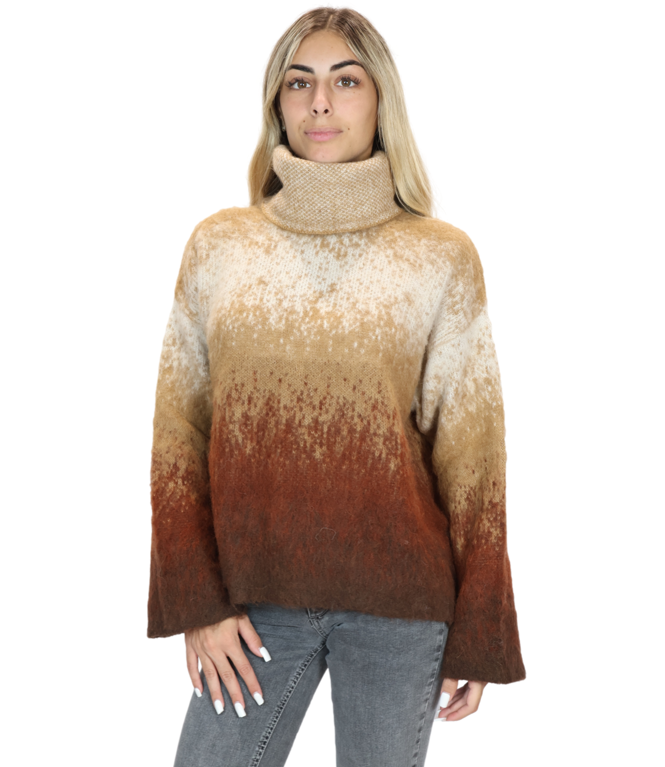 Liu Jo Maglia Camel Alpace Degrade Donna