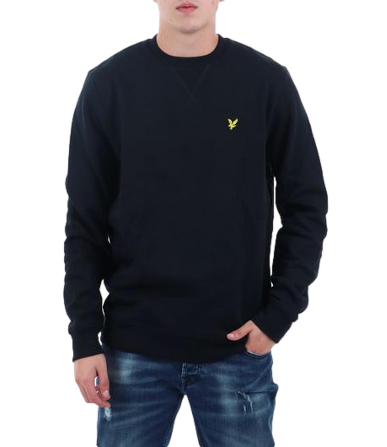 Maglioncino Lyle & Scott nero jet black uomo
