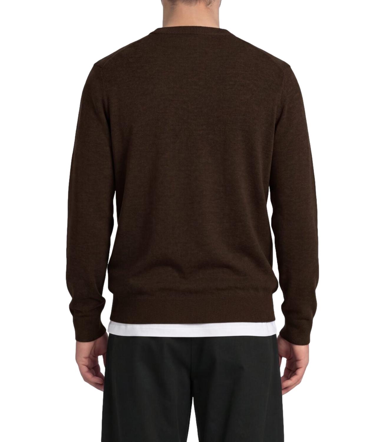 Lyle & Scott Lambswool Blend Crew Neck Jump marrone