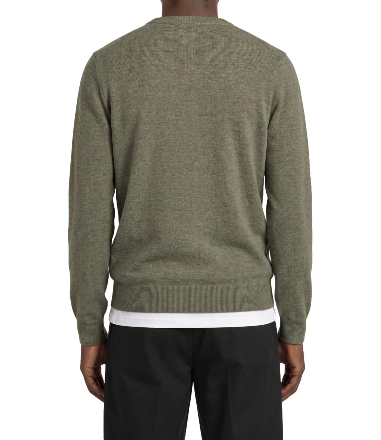 Maglione Lyle & Scott beige khaki smoke marl uomo