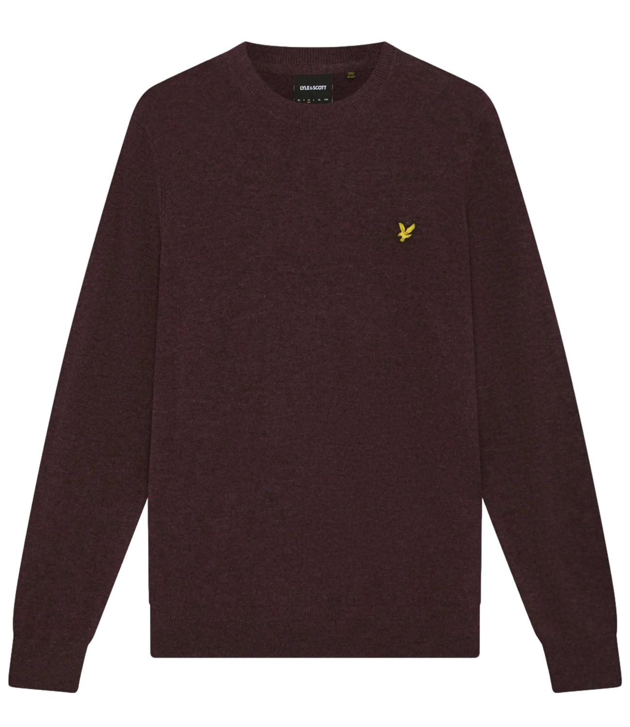 Maglione Lyle & Scott bordeaux beetroot marl