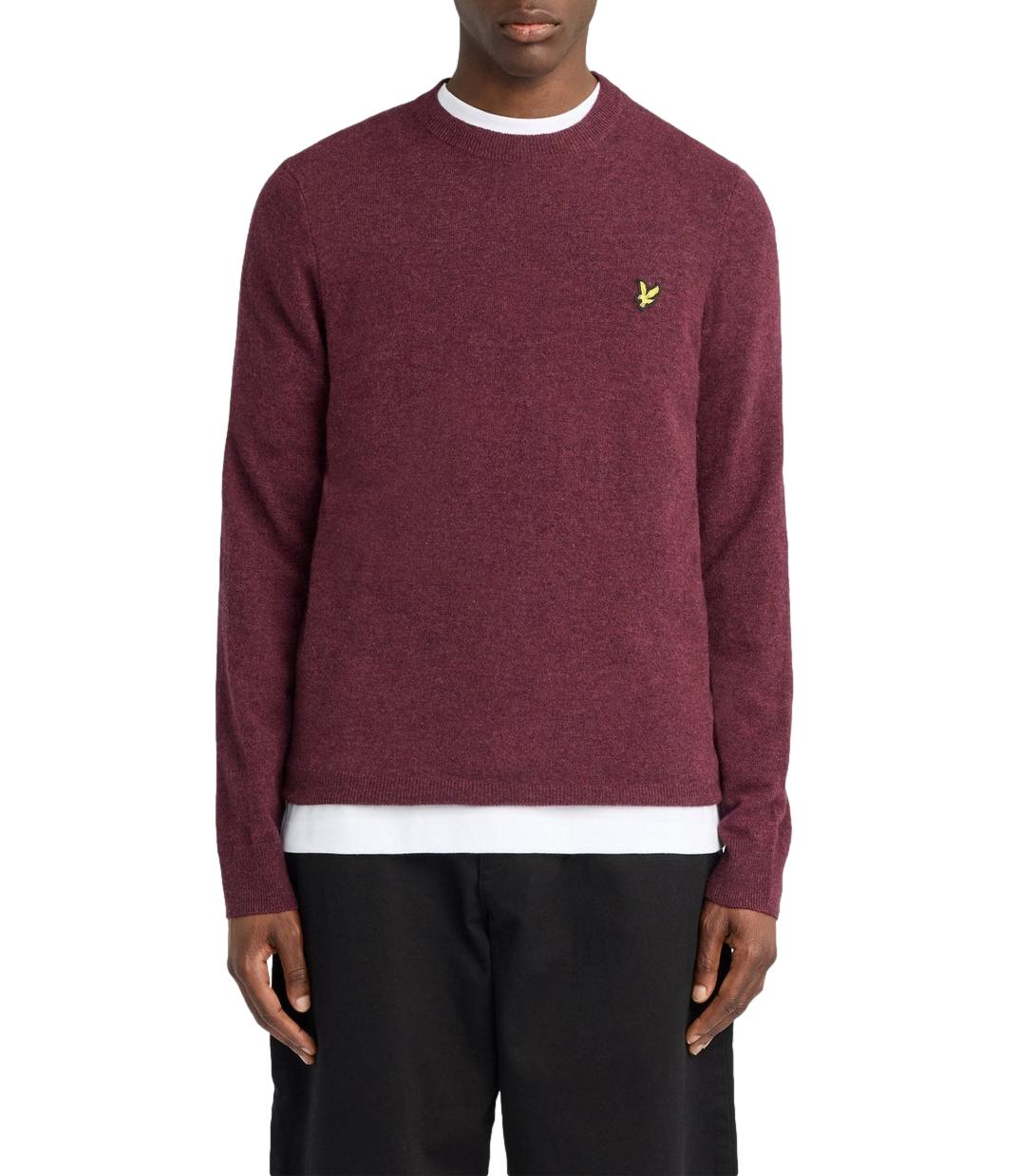 Maglione Lyle & Scott bordeaux beetroot marl