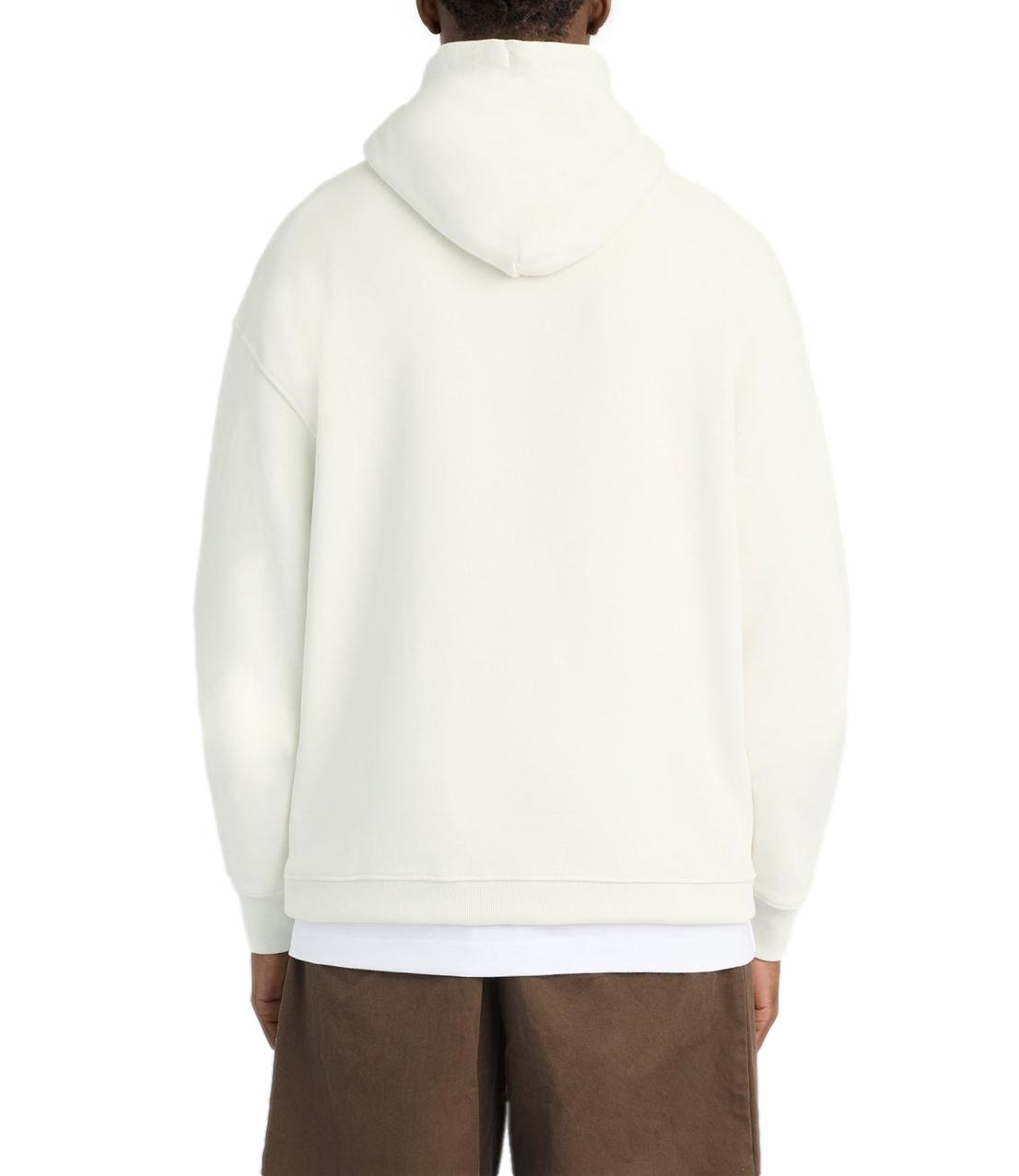 Felpa Lyle & Scott bianca Brushback Pullover Hoodie