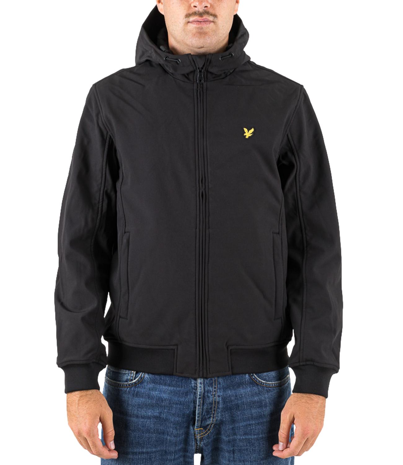 Giacca Lyle & Scott nera uomo in neoprene