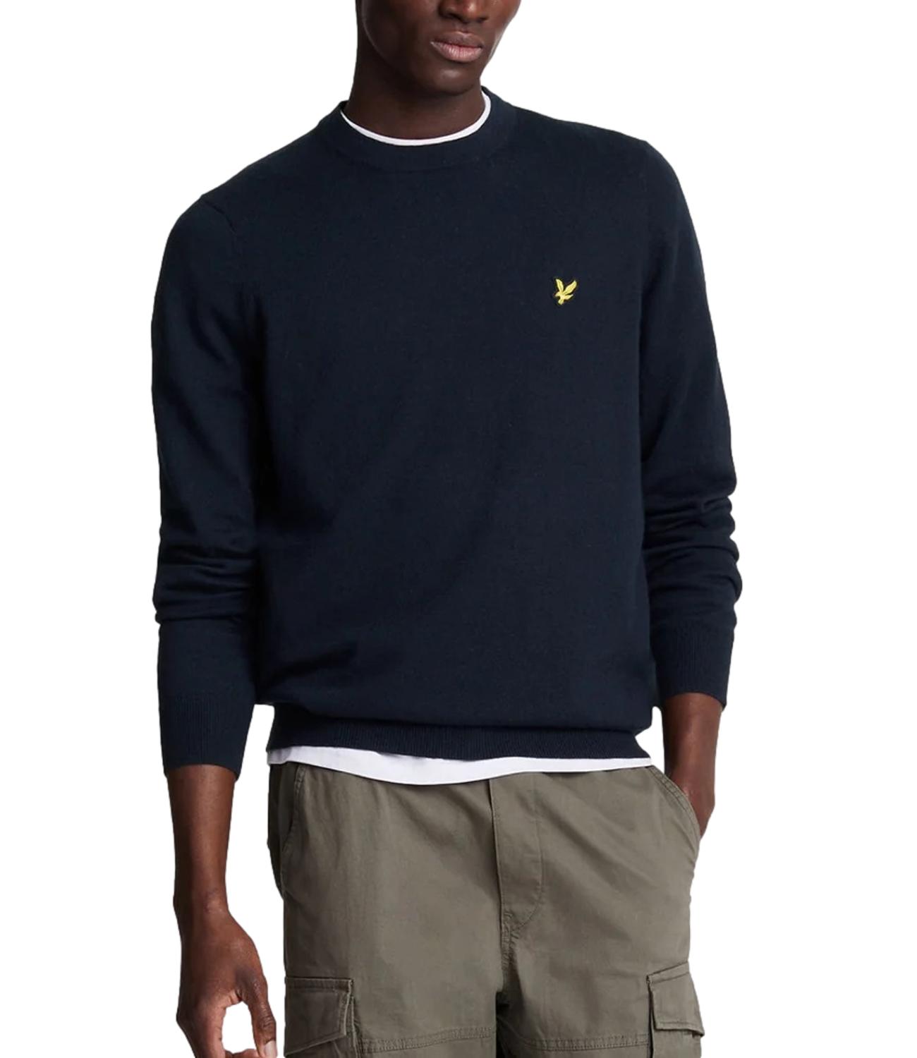 Pullover girocollo Lyle & Scott blu navy