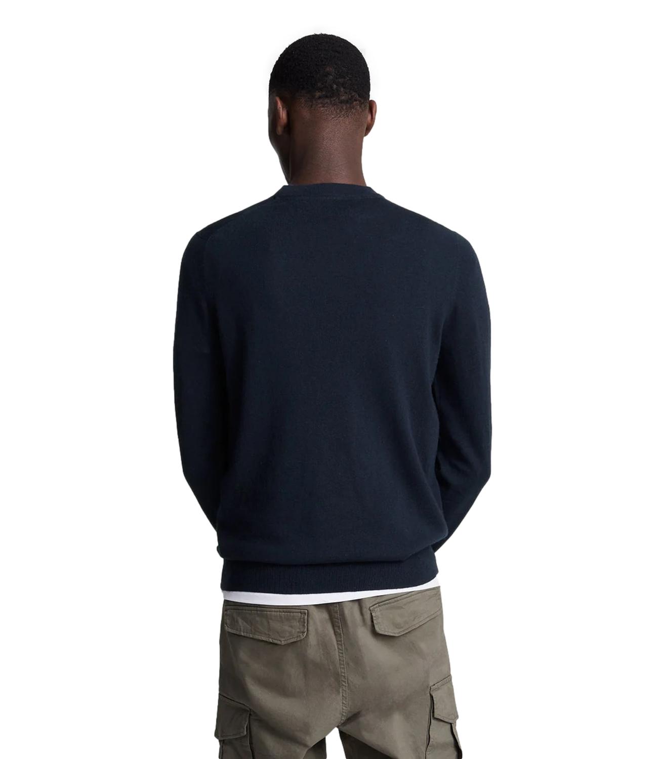 Pullover girocollo Lyle & Scott blu navy