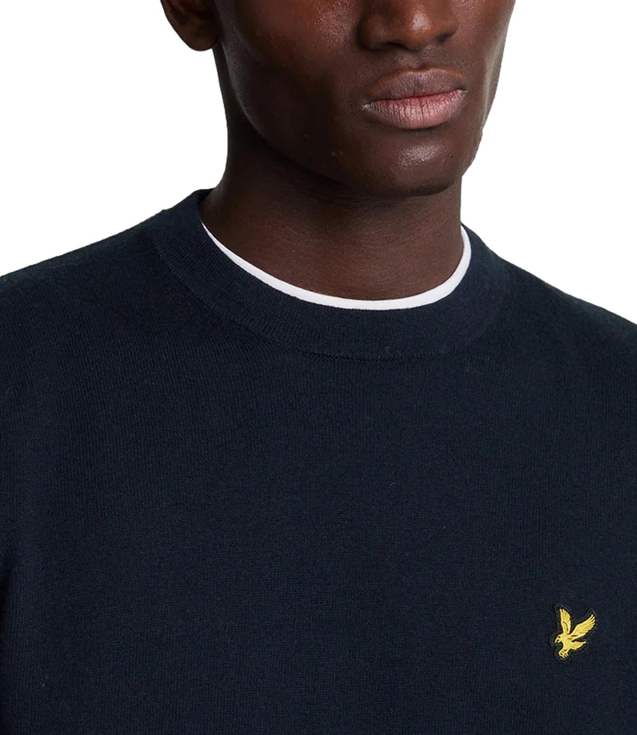 Pullover girocollo Lyle & Scott blu navy