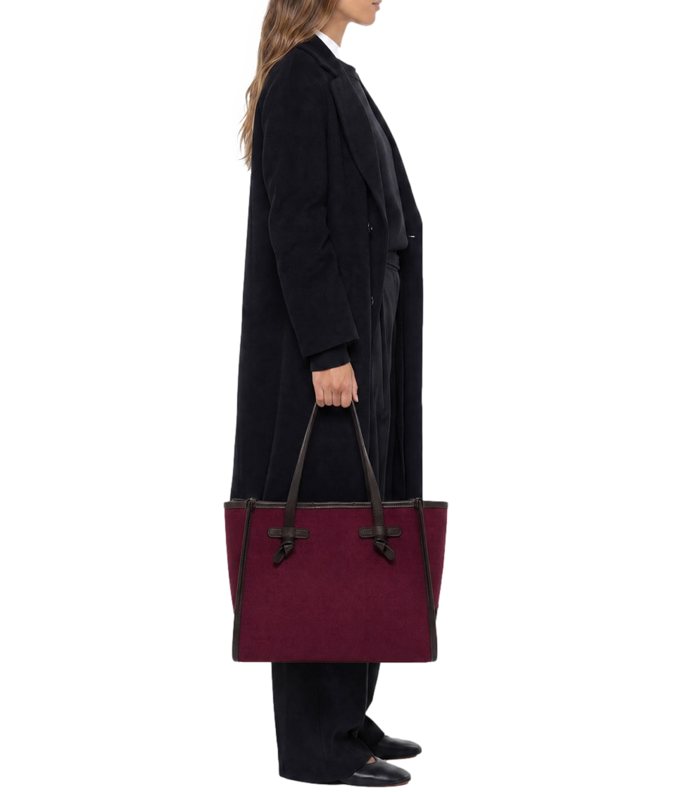 Marcella by Gianni Chiarini Borsa Oxblood-Canapa-Espresso Donna