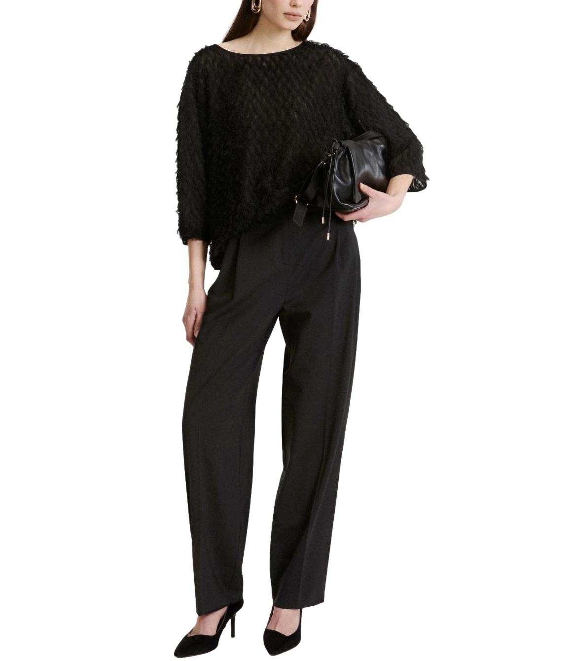 Marella Pantalone Mllodino Nero Donna