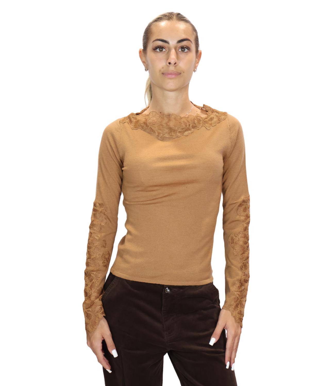 MARELLA maglia Mllmarte nocciola donna