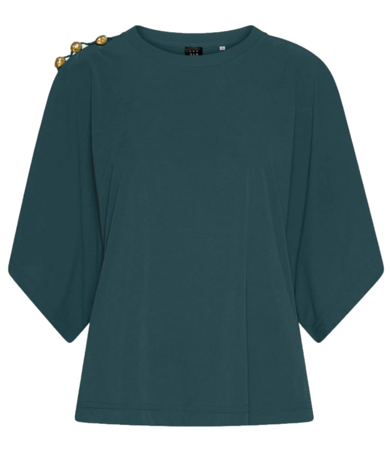 Marella Ar.396 T-shirt Mltpuzzle Blu Pavone Donna