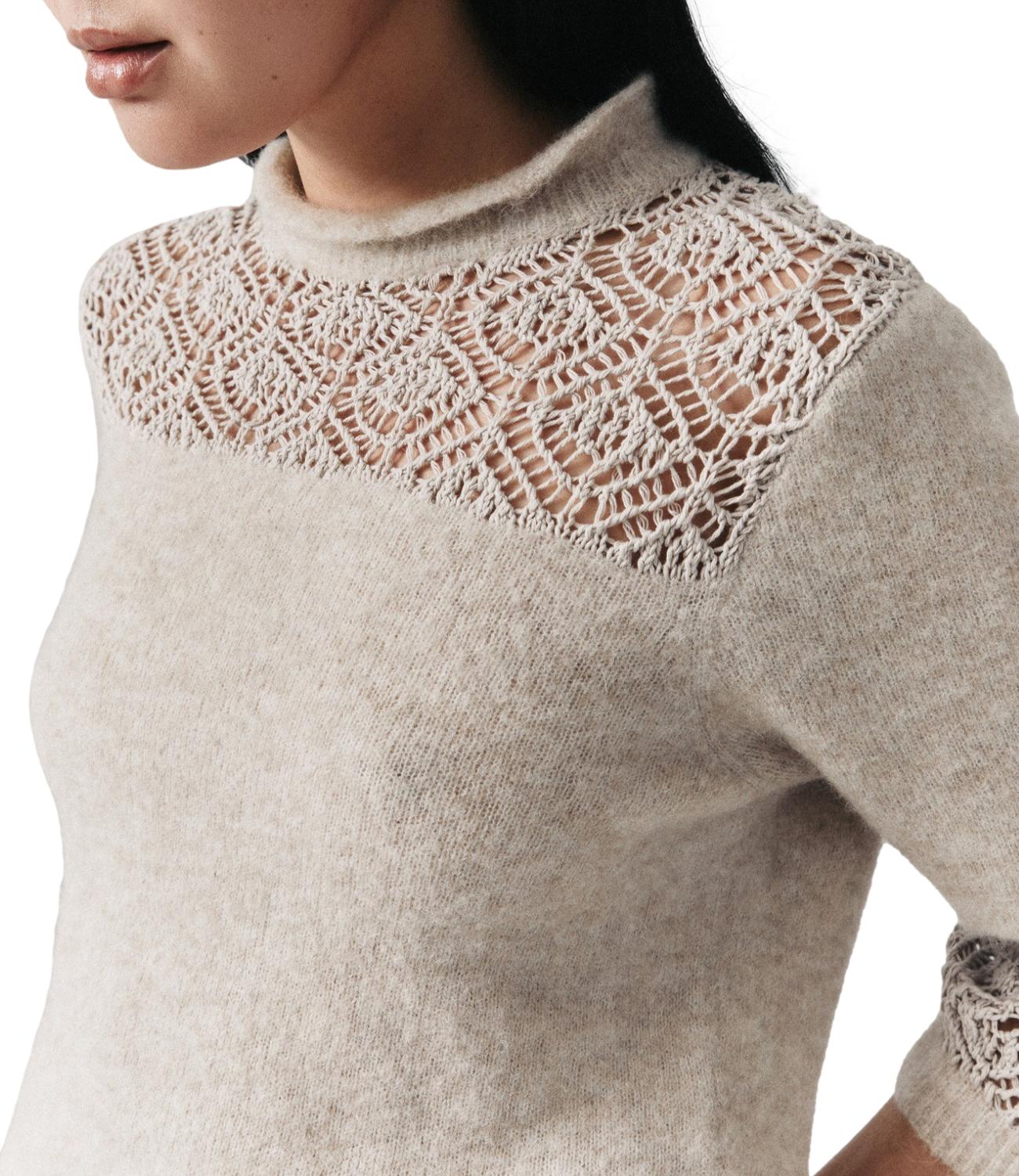 Marella Monochrome Maglia Mllverace Tortora Donna