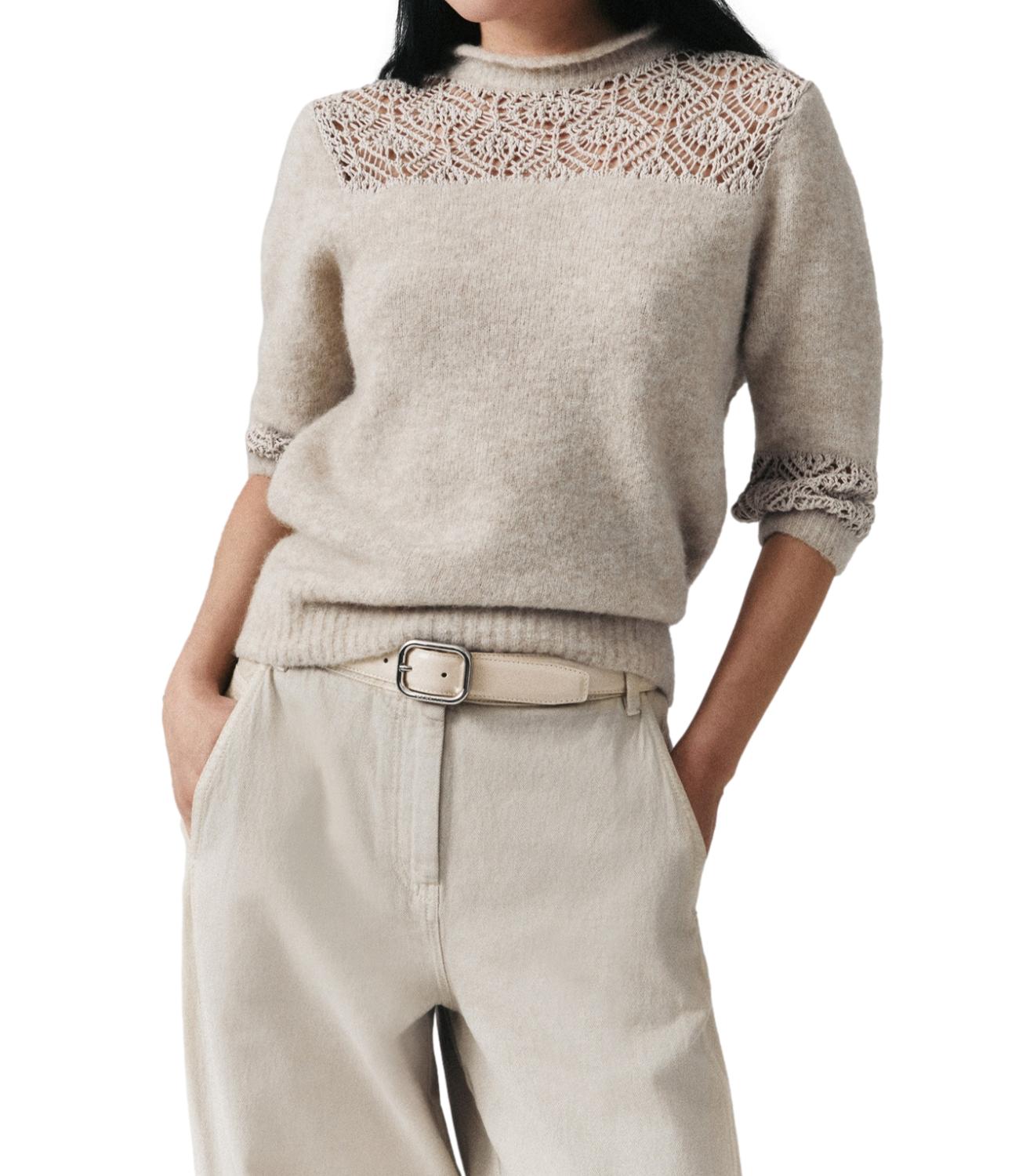 Marella Monochrome Maglia Mllverace Tortora Donna