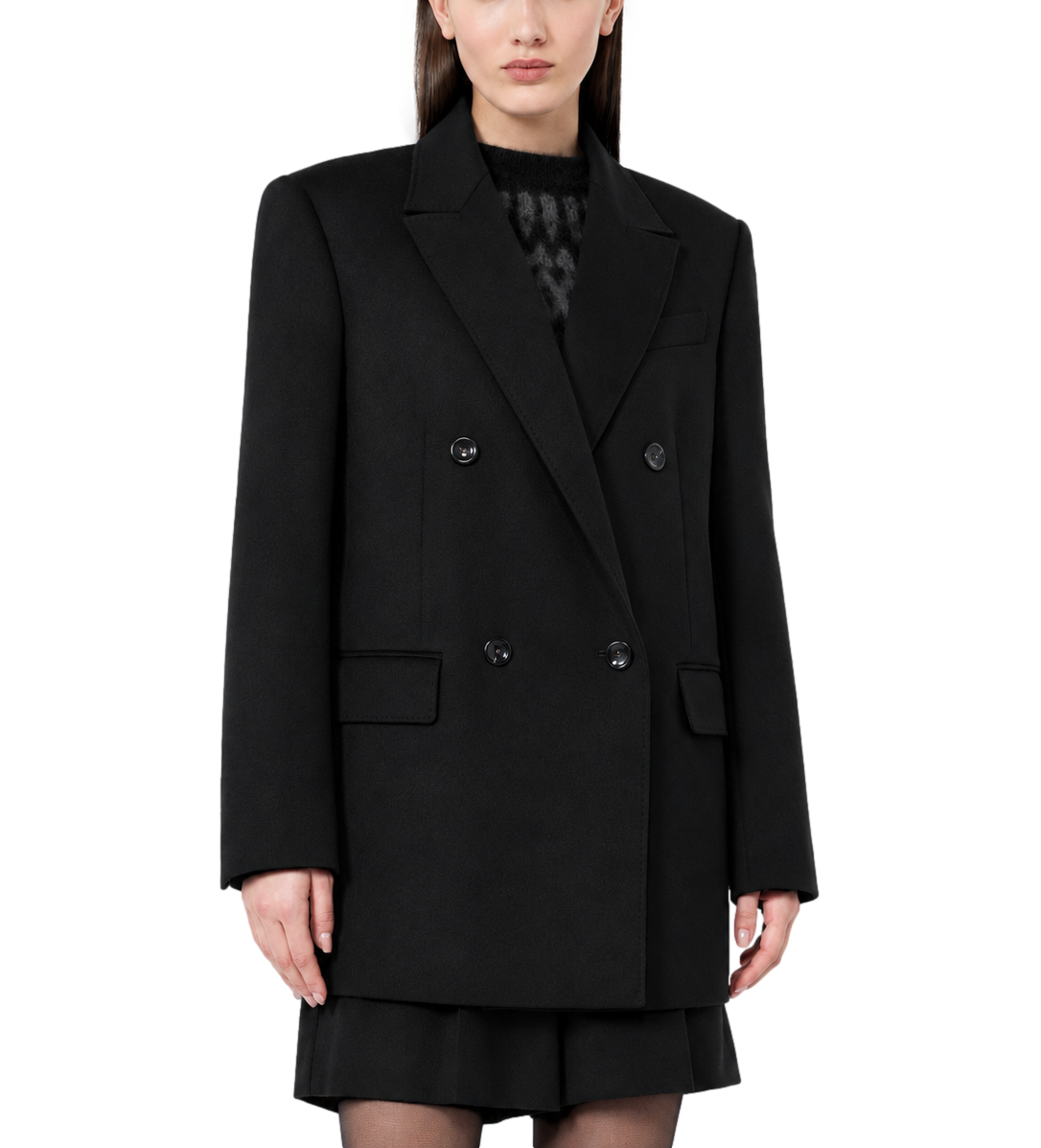Msthobby Cappotto Max Mara Studio nero lana