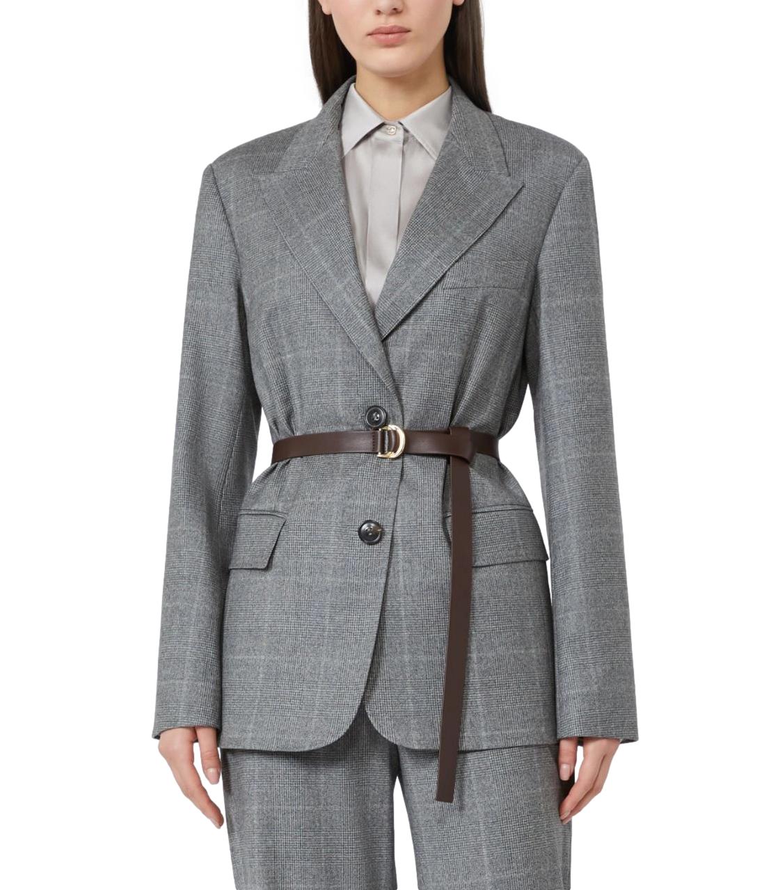 Max Mara Studio Giacca Mstquagga Grigio Scuro Donna