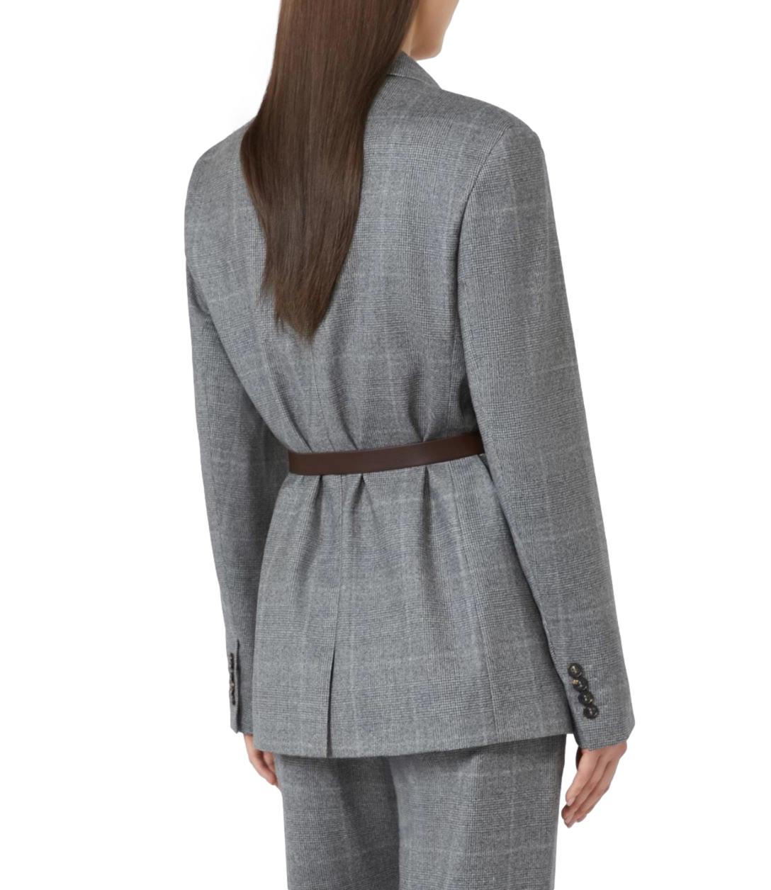 Max Mara Studio Giacca Mstquagga Grigio Scuro Donna